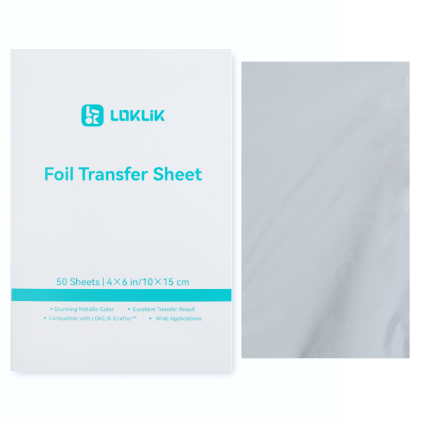 Foil Transfer Sheets, Silver - LOKLiK